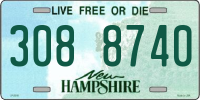 NH license plate 3088740