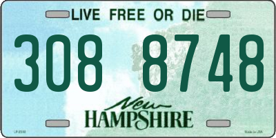 NH license plate 3088748
