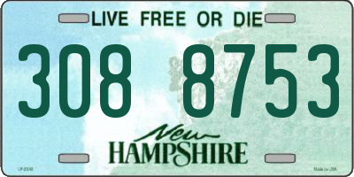 NH license plate 3088753