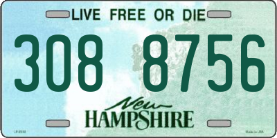 NH license plate 3088756