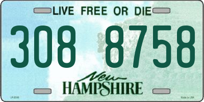 NH license plate 3088758