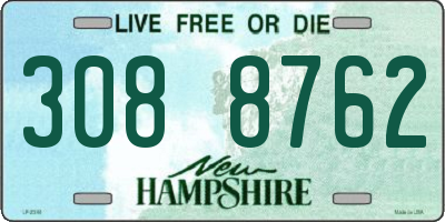 NH license plate 3088762