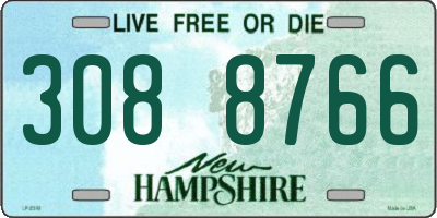 NH license plate 3088766