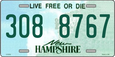 NH license plate 3088767