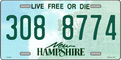 NH license plate 3088774