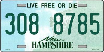 NH license plate 3088785