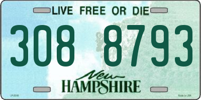 NH license plate 3088793