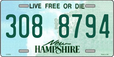 NH license plate 3088794