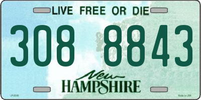 NH license plate 3088843