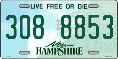 NH license plate 3088853