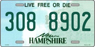 NH license plate 3088902