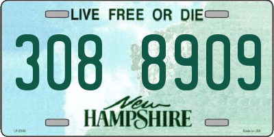NH license plate 3088909