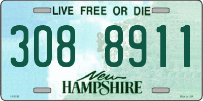 NH license plate 3088911