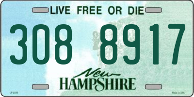 NH license plate 3088917