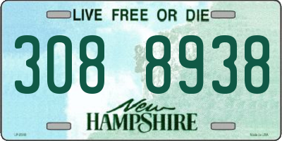NH license plate 3088938