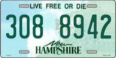 NH license plate 3088942