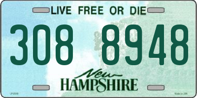 NH license plate 3088948