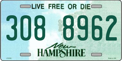 NH license plate 3088962
