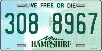 NH license plate 3088967