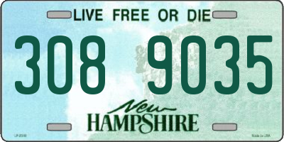 NH license plate 3089035