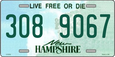 NH license plate 3089067