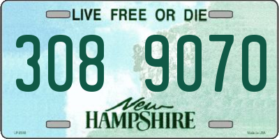 NH license plate 3089070