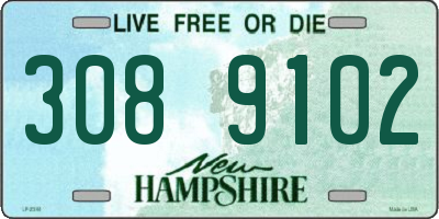 NH license plate 3089102