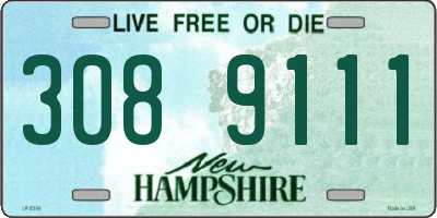 NH license plate 3089111