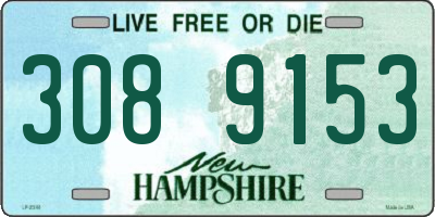 NH license plate 3089153