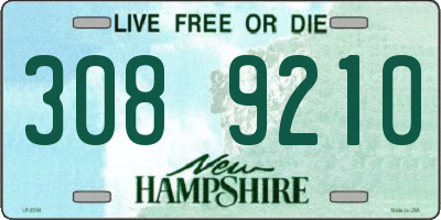 NH license plate 3089210