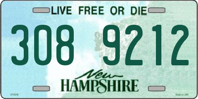 NH license plate 3089212