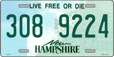NH license plate 3089224