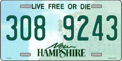 NH license plate 3089243