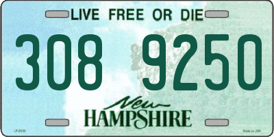 NH license plate 3089250