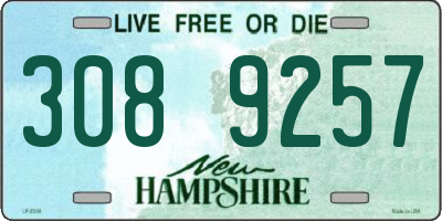 NH license plate 3089257