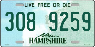 NH license plate 3089259