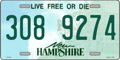 NH license plate 3089274