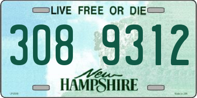 NH license plate 3089312