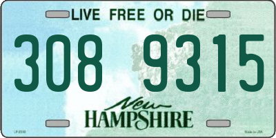 NH license plate 3089315
