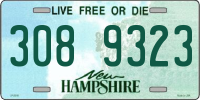 NH license plate 3089323
