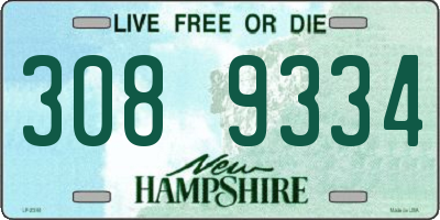 NH license plate 3089334