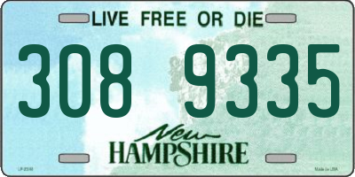 NH license plate 3089335