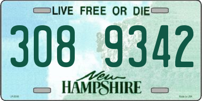 NH license plate 3089342