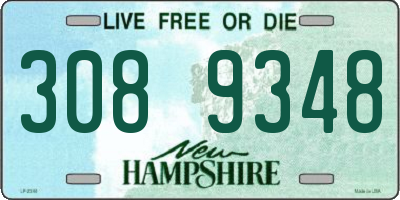 NH license plate 3089348