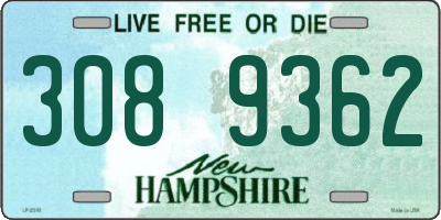 NH license plate 3089362