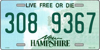 NH license plate 3089367