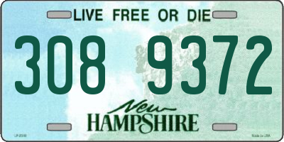 NH license plate 3089372