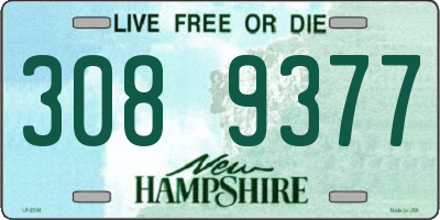 NH license plate 3089377