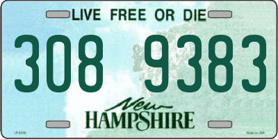 NH license plate 3089383