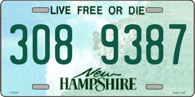 NH license plate 3089387